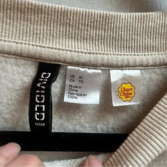 Divided H&M Chupa Chups Logo Crewneck Sweatshirt Sz XL - Picture 4 of 8